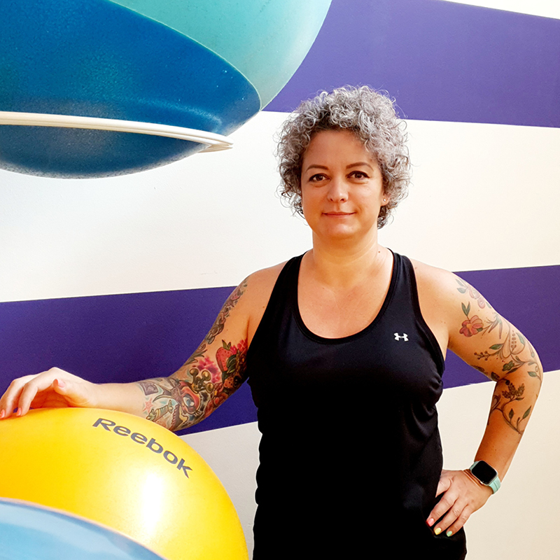 Enjoy Sportsclub groepslessen fitness team Andrea